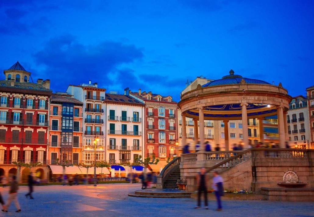 a square in Pamplona