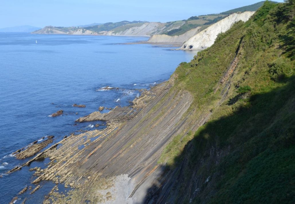 cliffs in Zumaia