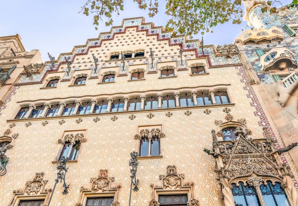 Casa Amatller's façade in Barcelona, Spain.