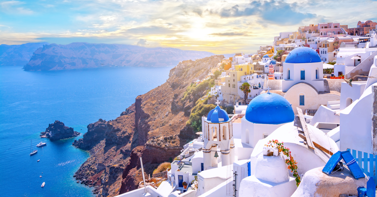 view of oia in santorini