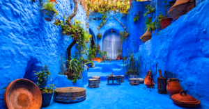 blue city in morocco
