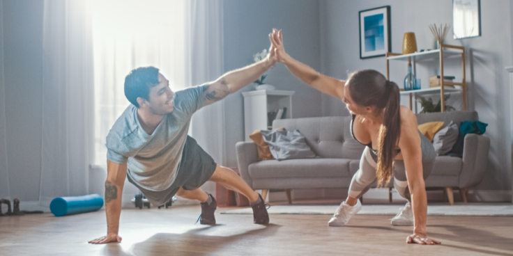 couple working out