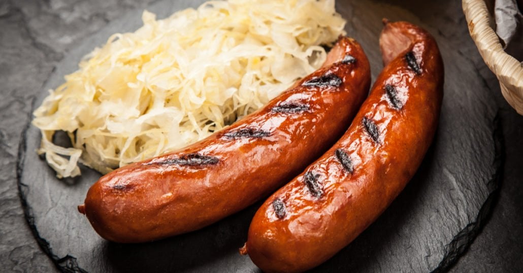 bratwurst dish