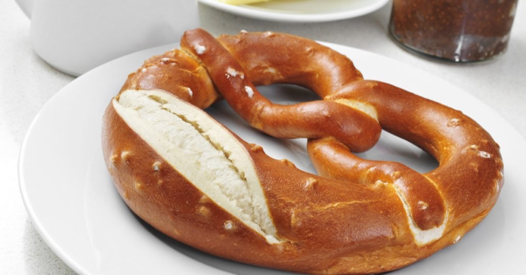 laugenbrezl pretzel german food