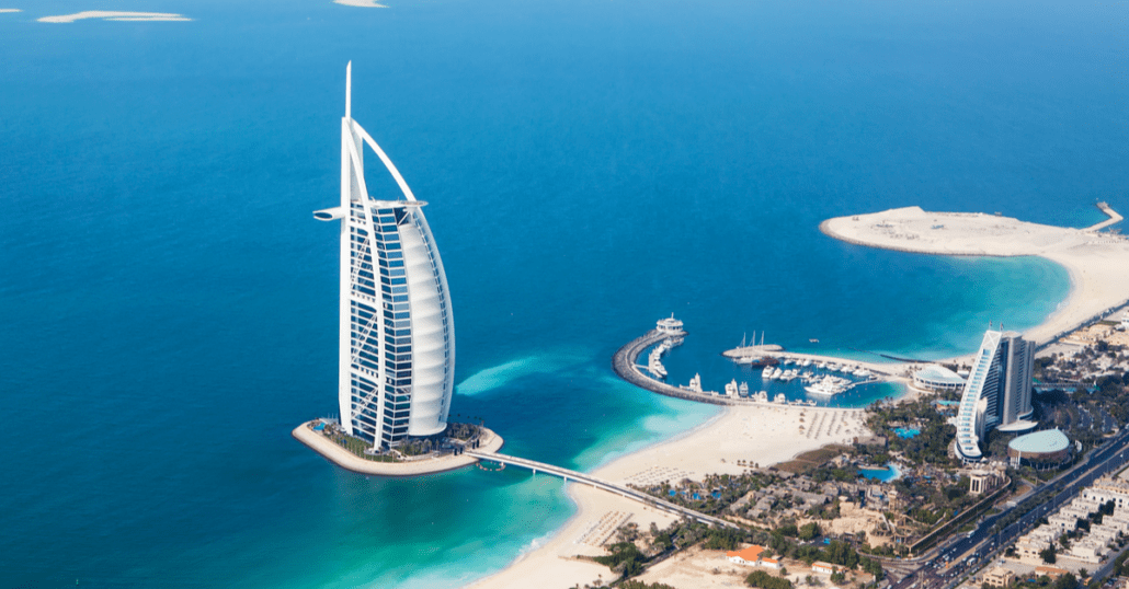 View of Dubai Burj Al Arab