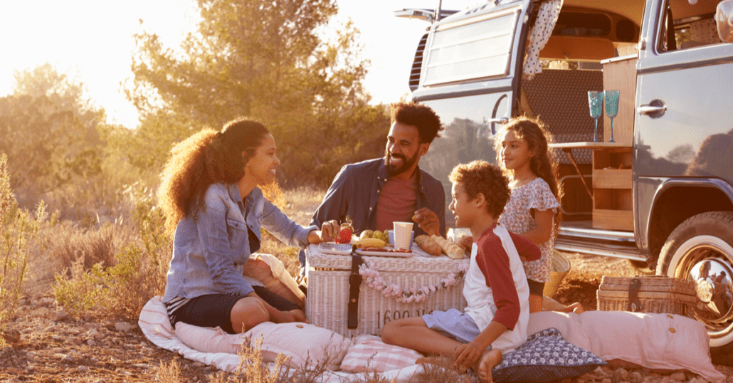 family on a road trip