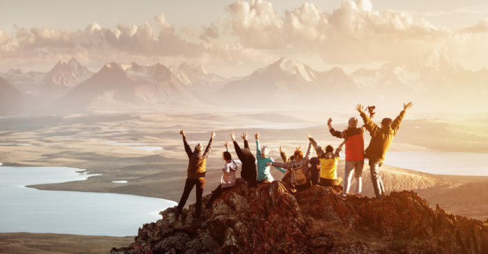 International-Day-of-Friendship group of friends hiking