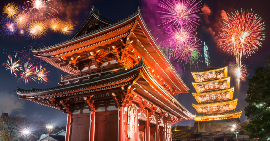 Japan's summer traditions include fireworks