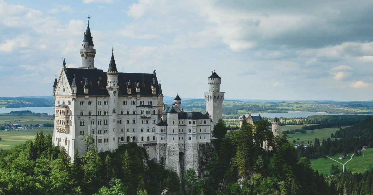 view of neuschwanstein castle in germany