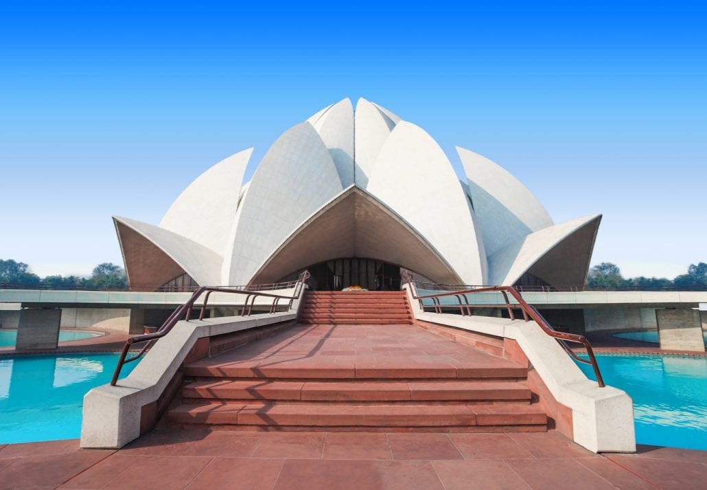 Lotus Temple, India.