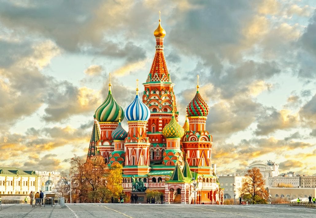 Saint Basil Cathedral, Russia.