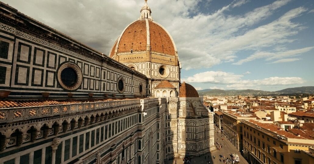 Die Kuppel der Kathedrale von Florenz in Italien.