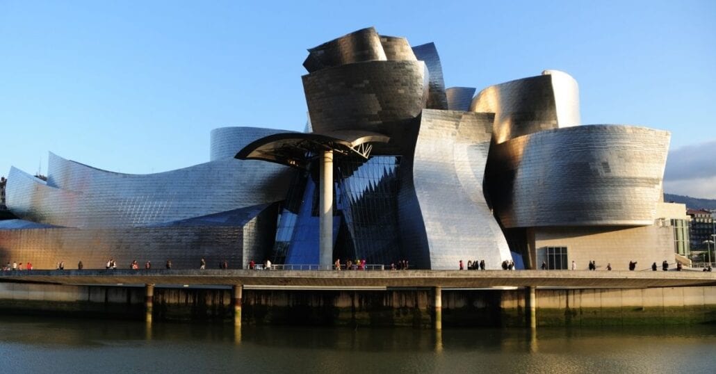 The Gugghenheim Museum in Bilbao, Spain.