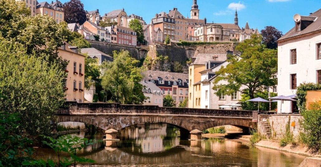 De Historiske husene I Luxembourg.