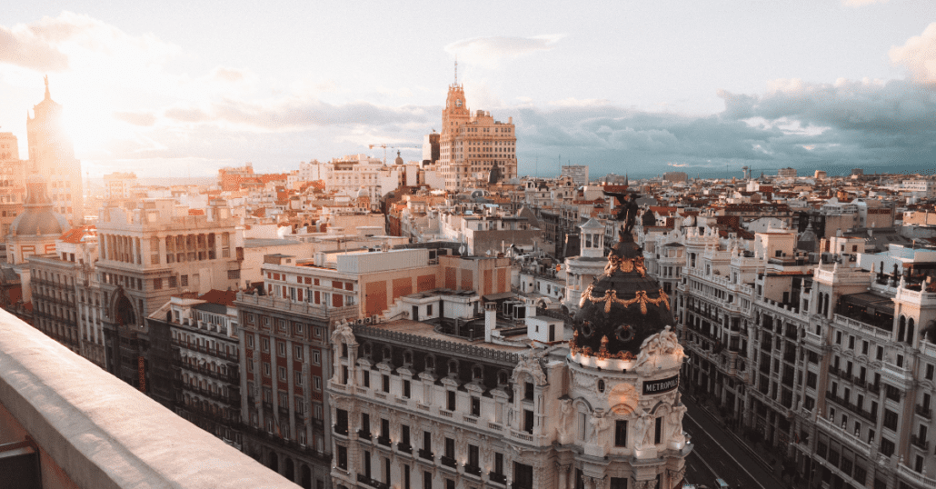 View of Madri's buildings.