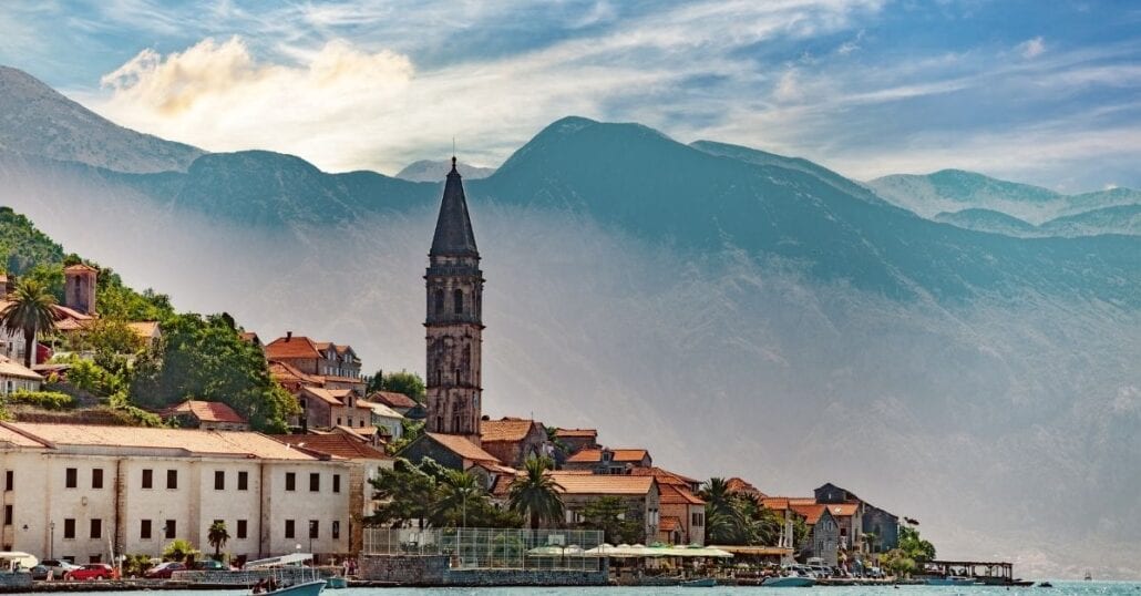 riviera Budva, în Muntenegru.