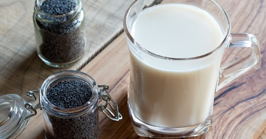 A cup of Poppy Seed Milk, a typical Lithuanian drink and one of the most weird European drinks.