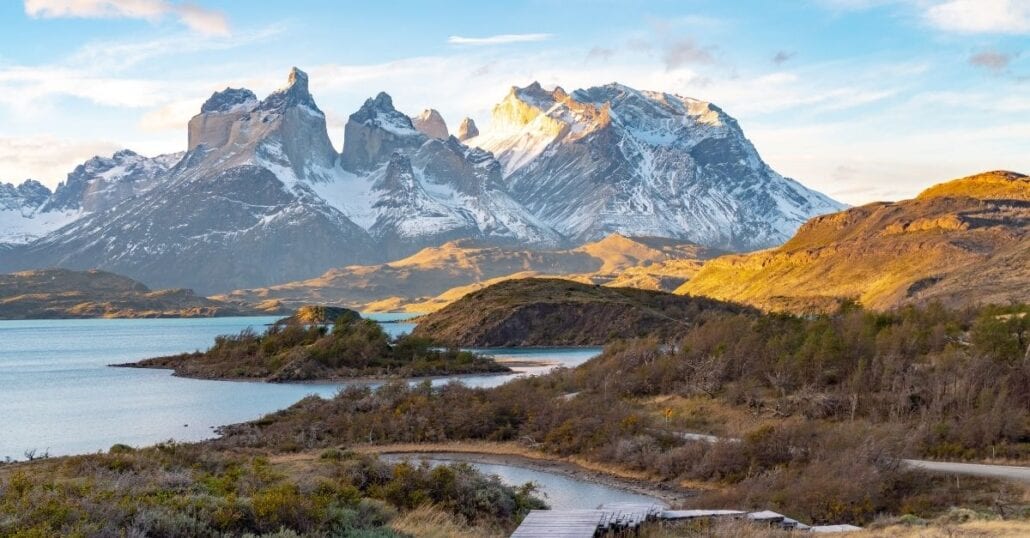 torres-del-paine-national-park-chile.jpg | CuddlyNest Travel Blog Mountainous day view of Torres Del Paine National Park, in Chile.