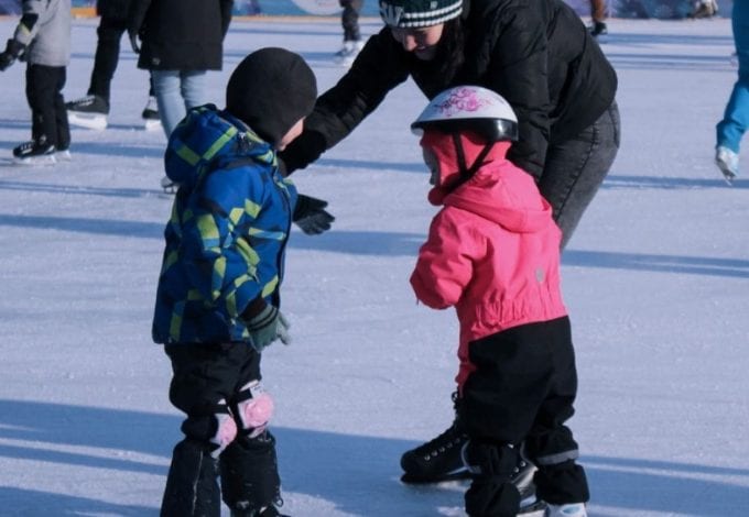 the rink in New York in December 2020