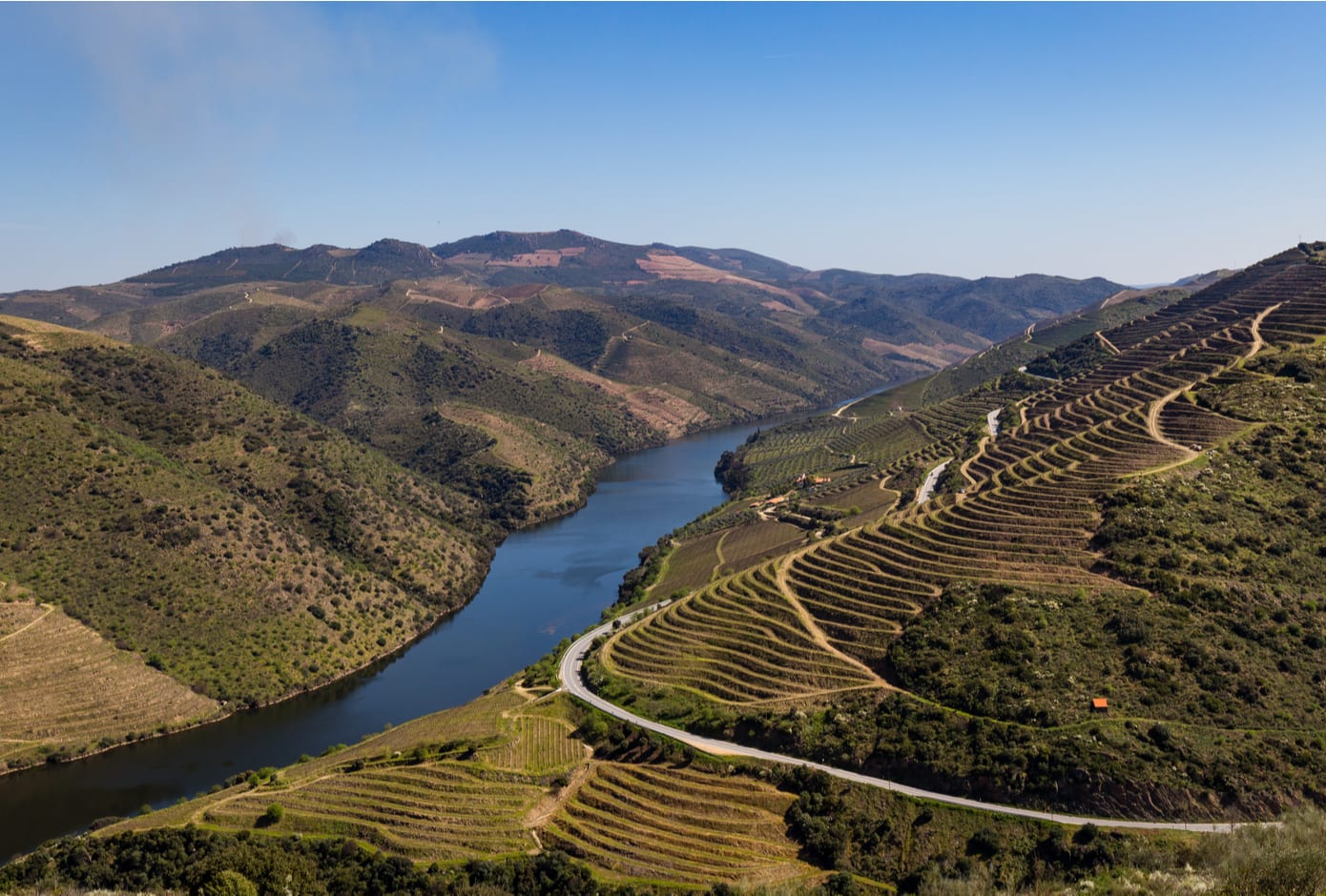 The Côa River at Vila Nova de Foz Côa, Portugal.
