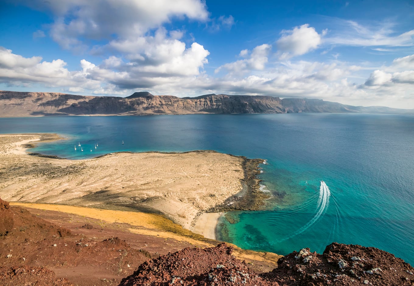 The Bay of Francesa off La Graciosa Island, in the Canary Islands.