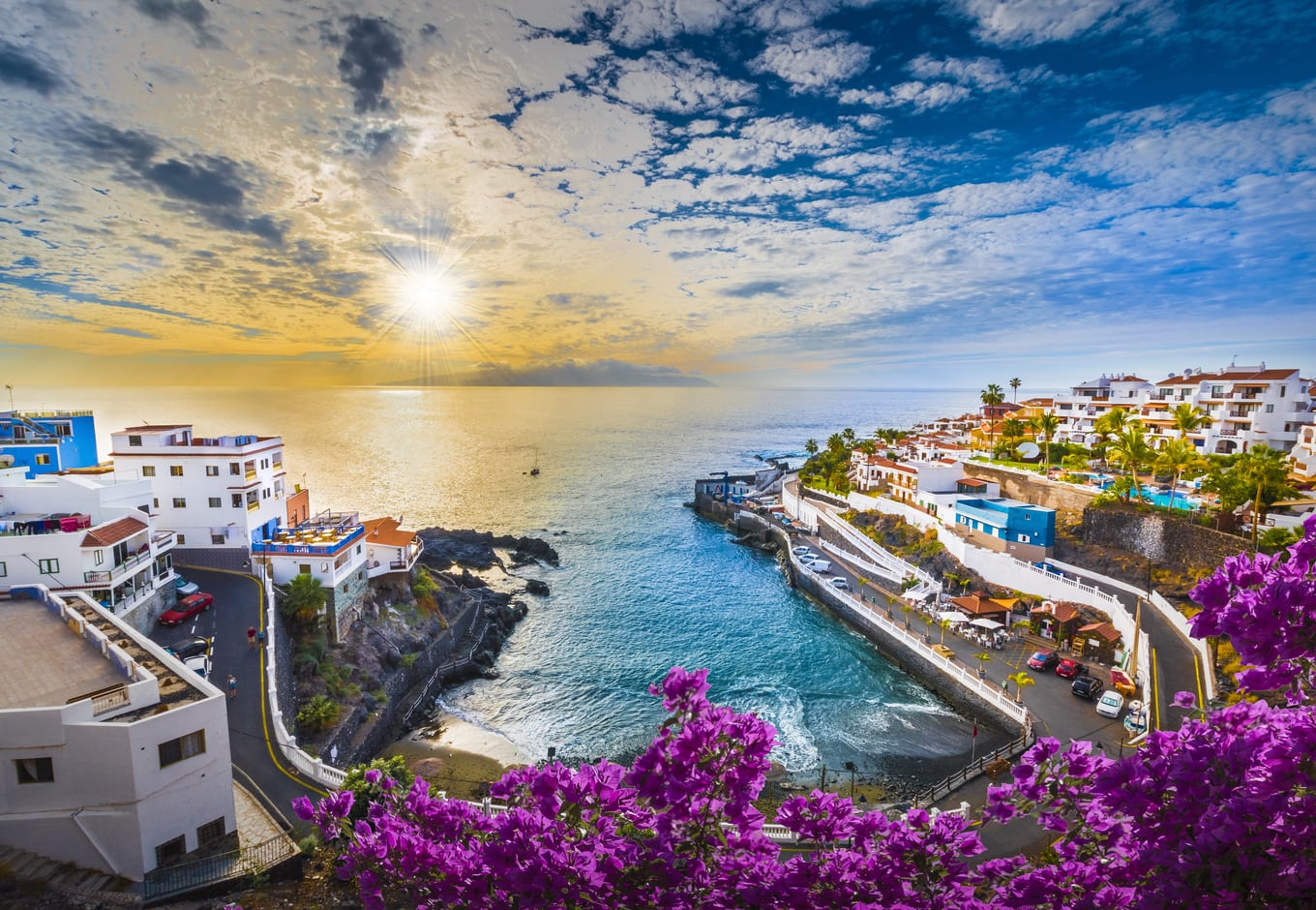 Sunset at Tenerife, Canary Islands.