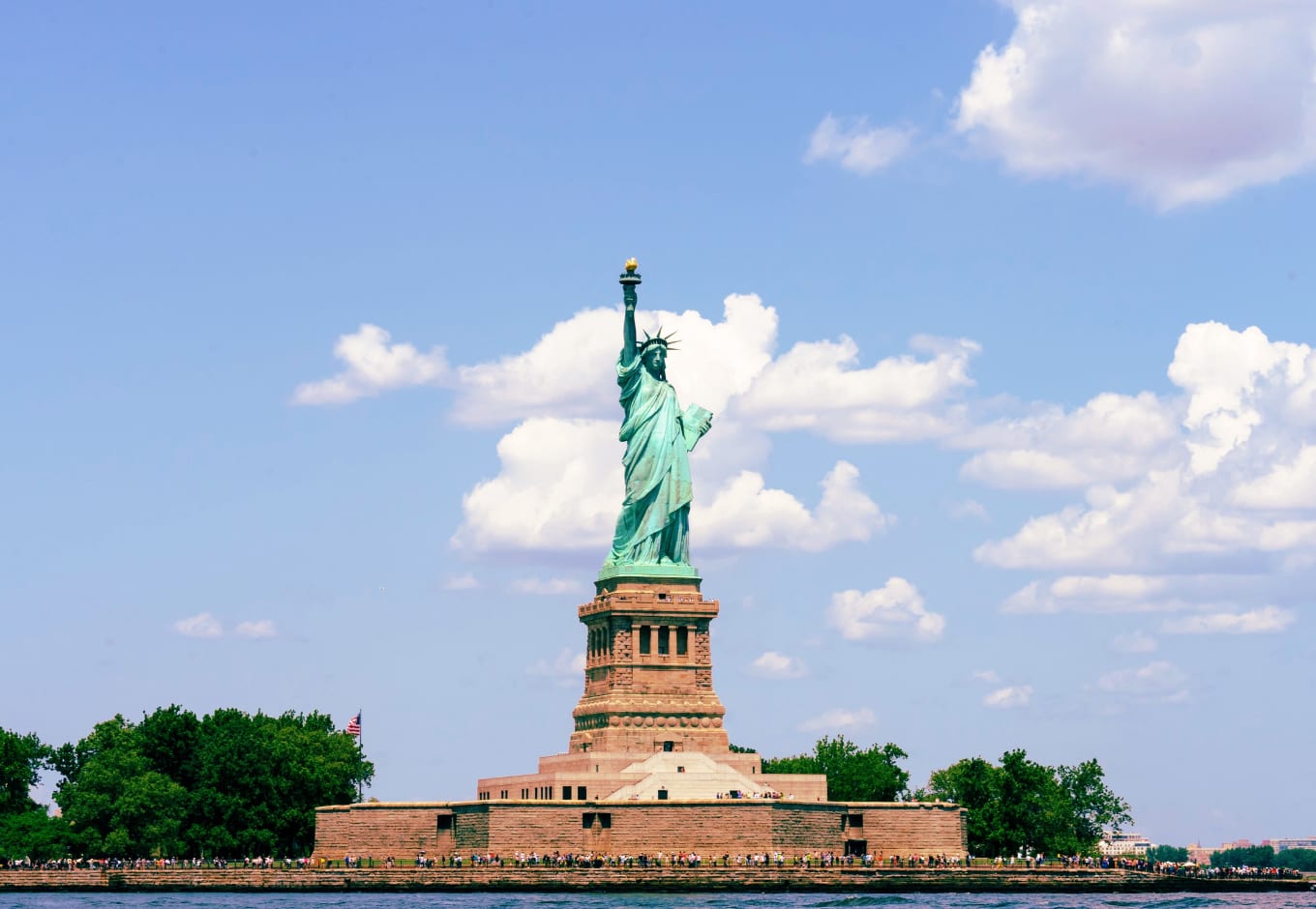 Statue of liberty in NYC this week