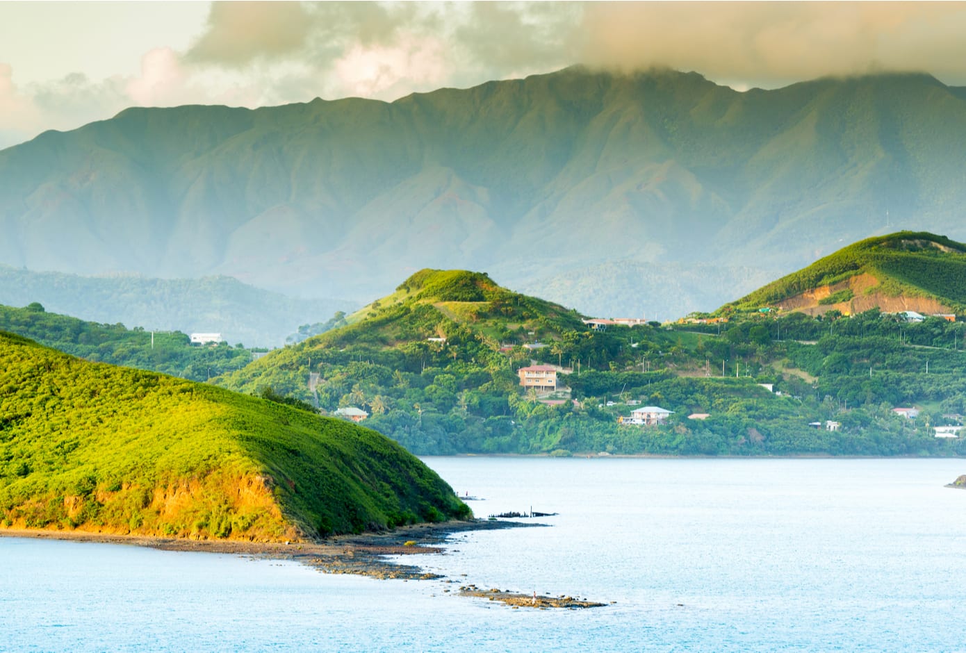 Verdant hills of Noumea, in New Caledonia