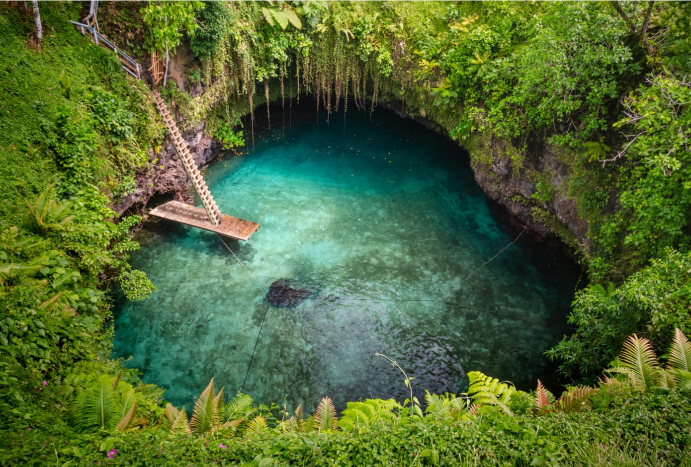 To-Sua Ocean Trench, in Samoa.