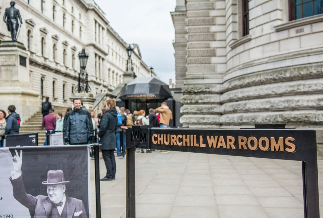 The Churchill War Rooms, one of London's Imperial War Museums.