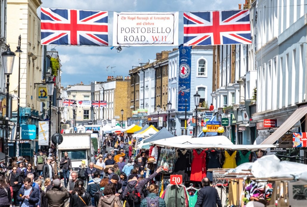 Shopping In London - Portobello Road Market