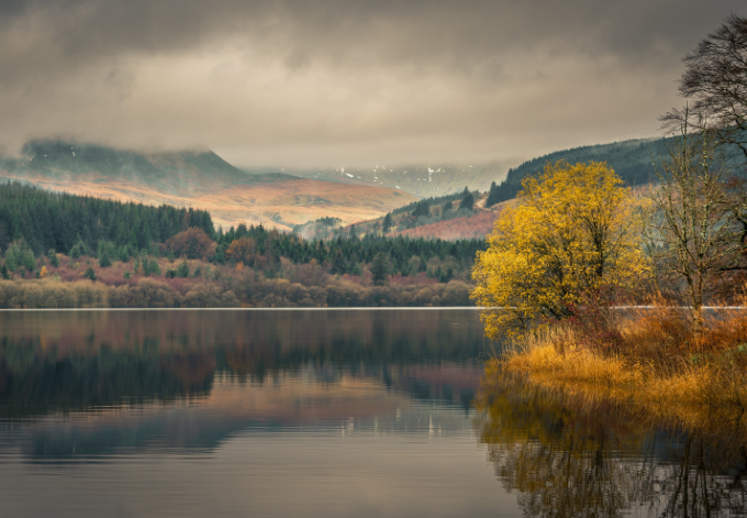 Brecon Beacons,, UK, during fall