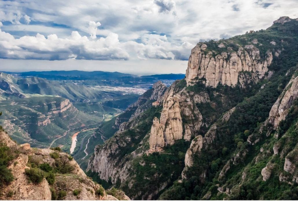 The mighty Montserrat mountain near Barcelona, Spain.