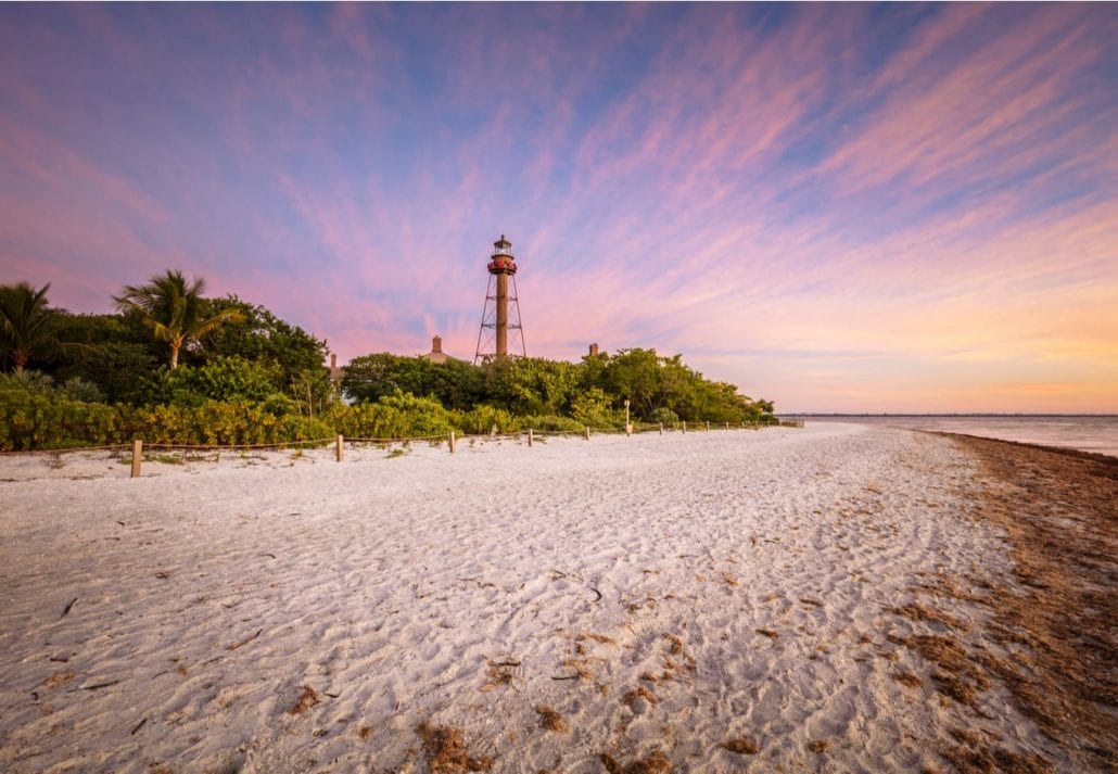 Sanibel Lighthouse - Point Ybel Light. Sanibel, Florida, USA.