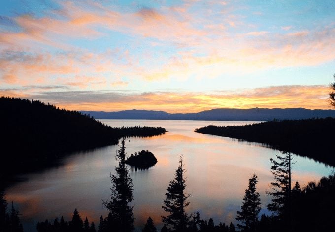 Emerald Bay State Park, South Lake Tahoe, United States. Emerald Bay Sunrise