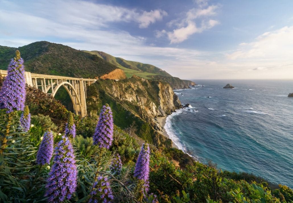 The Bixby Bridge in Big Sur, California.