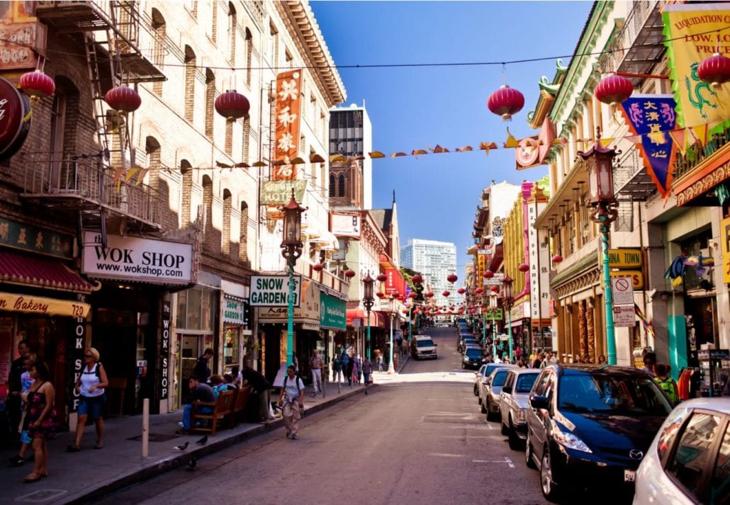 The Chinatown of San Francisco, California.