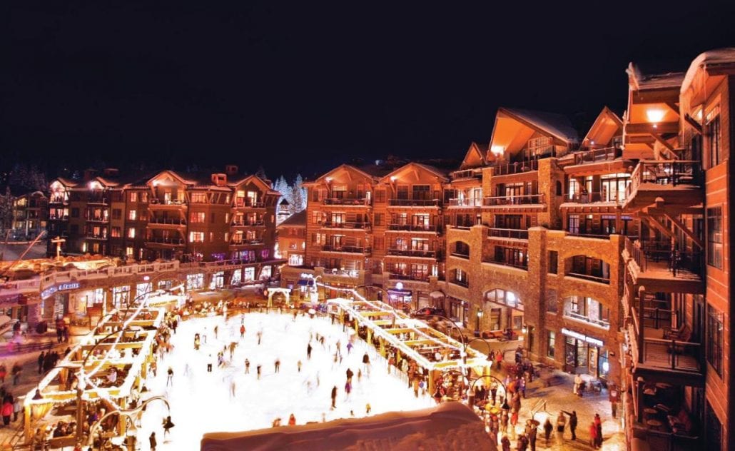 The ice ring at Northstar California Resort, Truckee