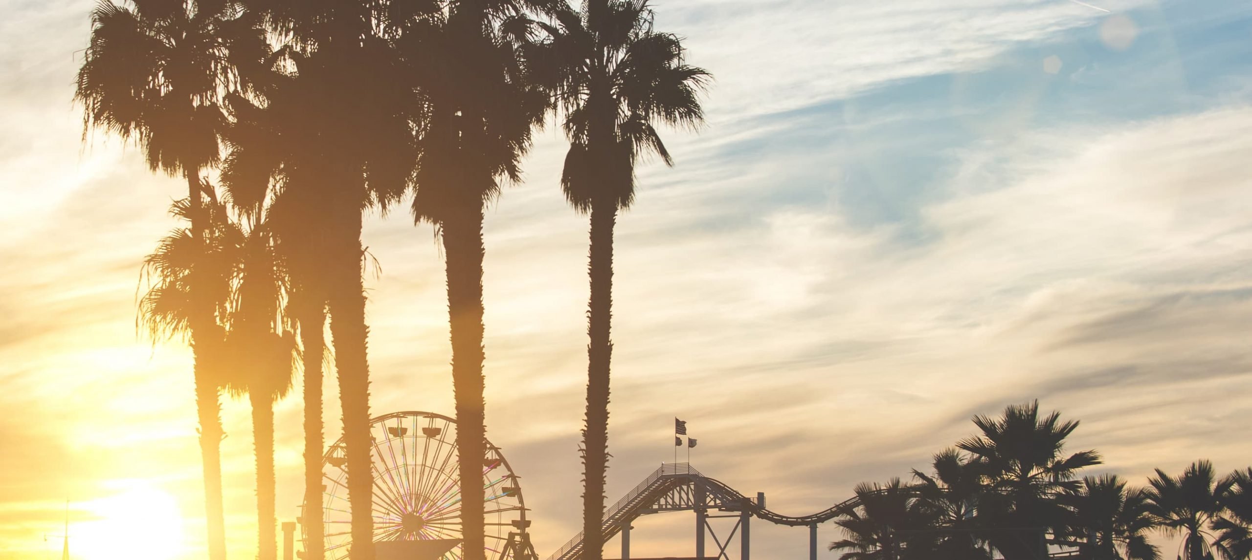 Sunset in Santa Monica, California