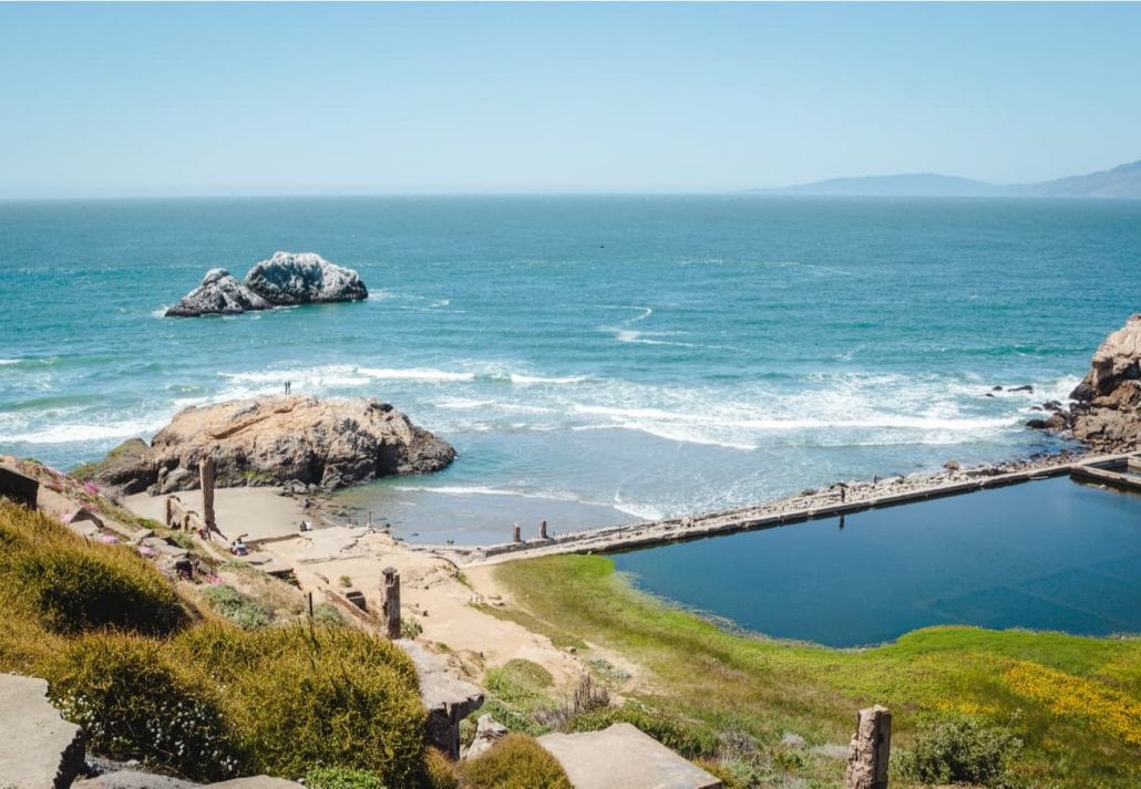 Scenic view from Sutro Baths Upper Trail.