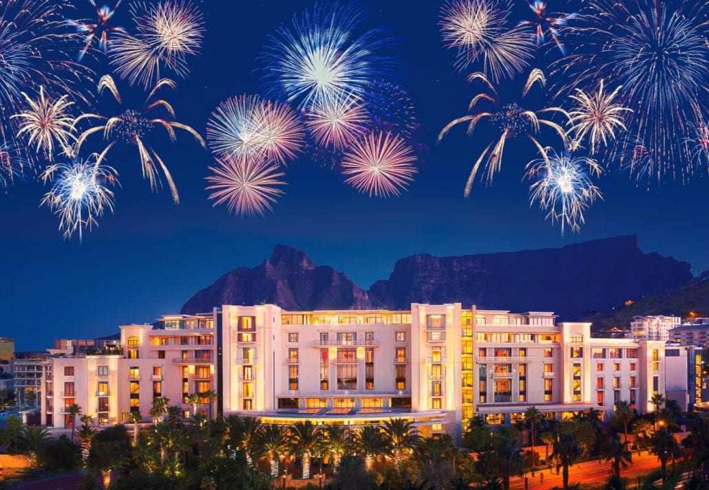 Fireworks in Cape Town (South Africa)