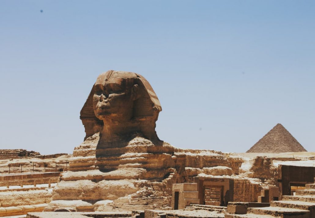 The Giza Pyramid, in Giza, Egypt.