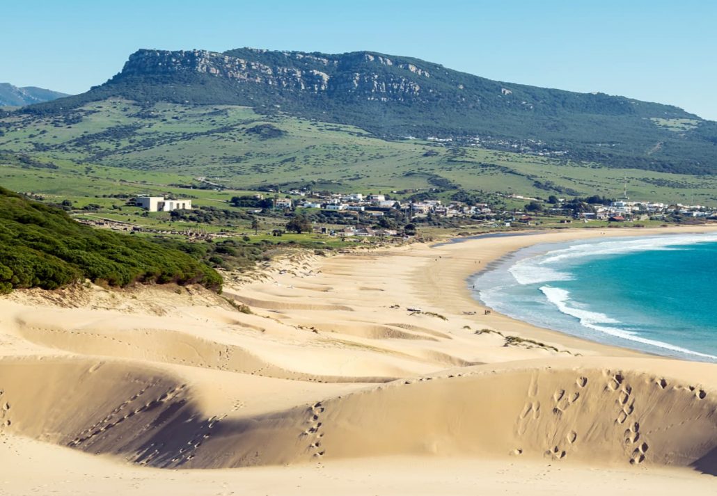 Dune of Bolonia beach, Tarifa, Spain.