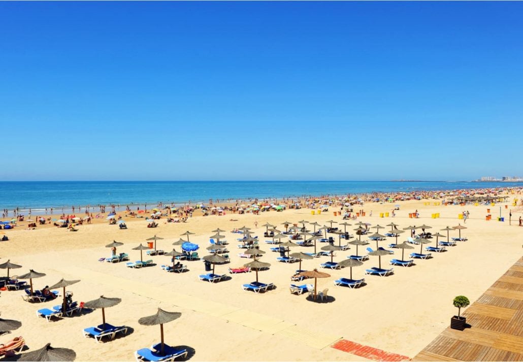 Playa de La Victoria, Spain.