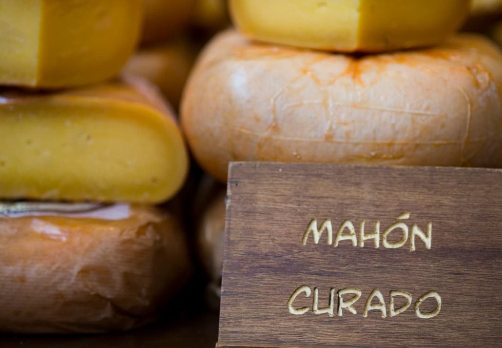 Cured Mahón cheese.