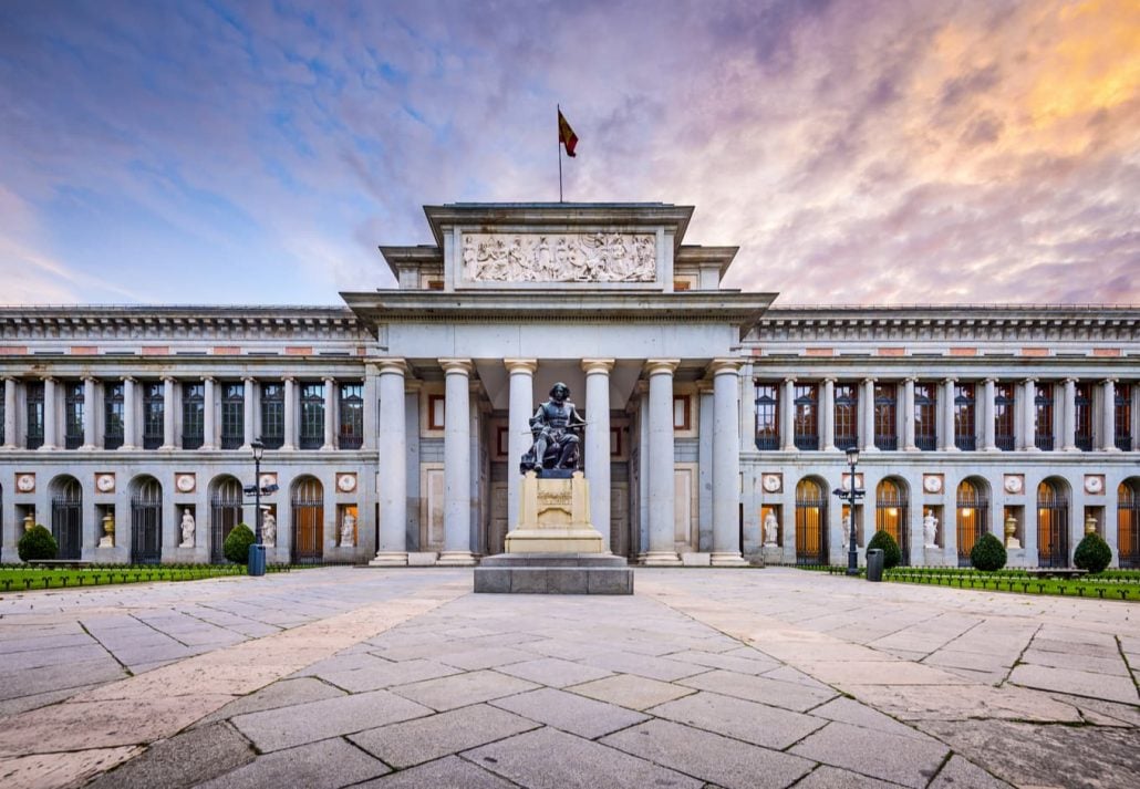 The Prado Museum facade.