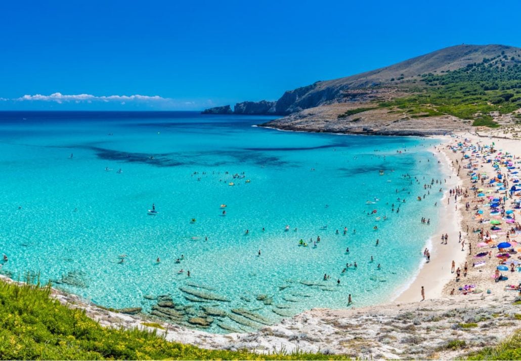 Palma de Mallorca, Cala de Mesquida Beach, Spain.