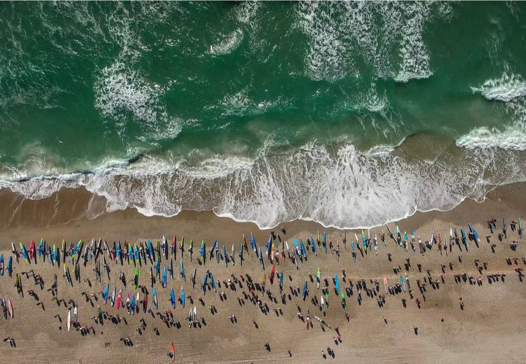 Over the Quicksilver Waterman Carolina Cup paddle board race at Wrigthsville Beach's Blockade Runner.