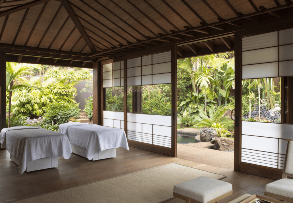 Spa at Sensei Lanai resort, in Hawaii.