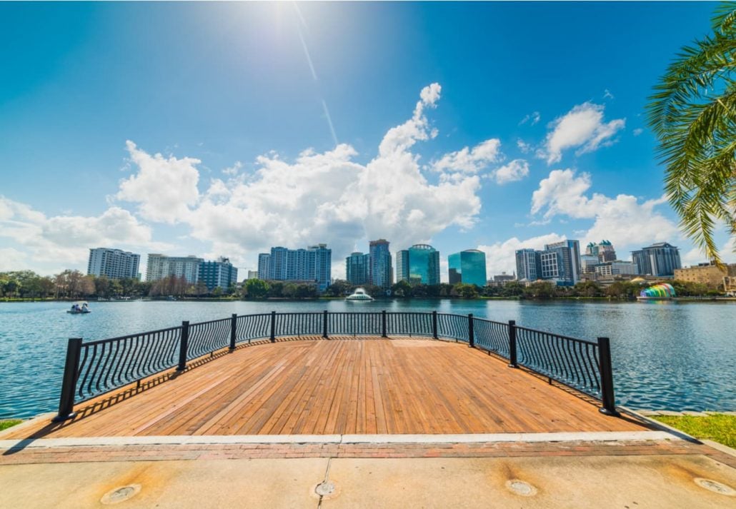 Lake Eola Park, in Orlando Florida